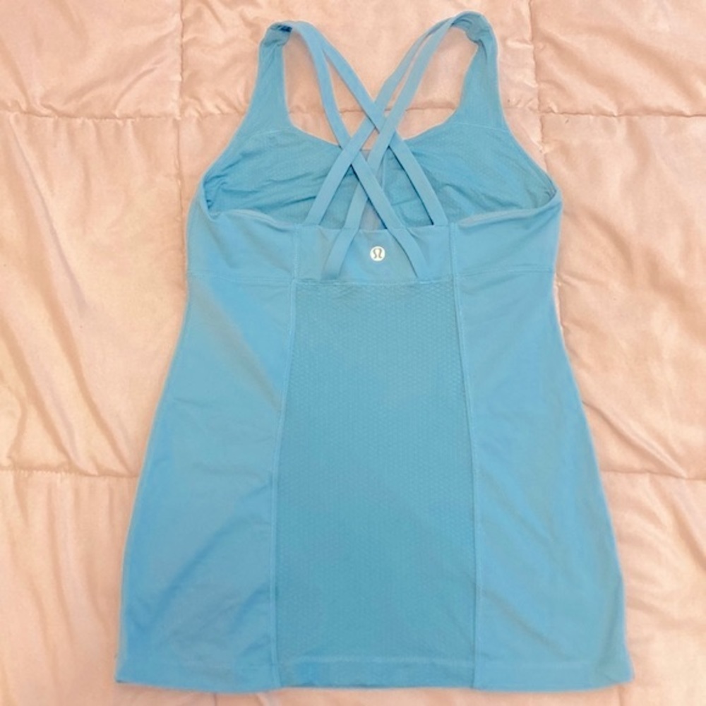 RARE! Lululemon Energy Tank Blue Moon ESTIMATED Size 4 - Picture 6 of 13